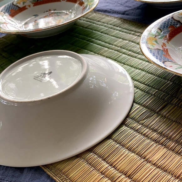 Liling Imperial Garden Rimmed Soup Salad Bowl Set - Picture 12 of 15